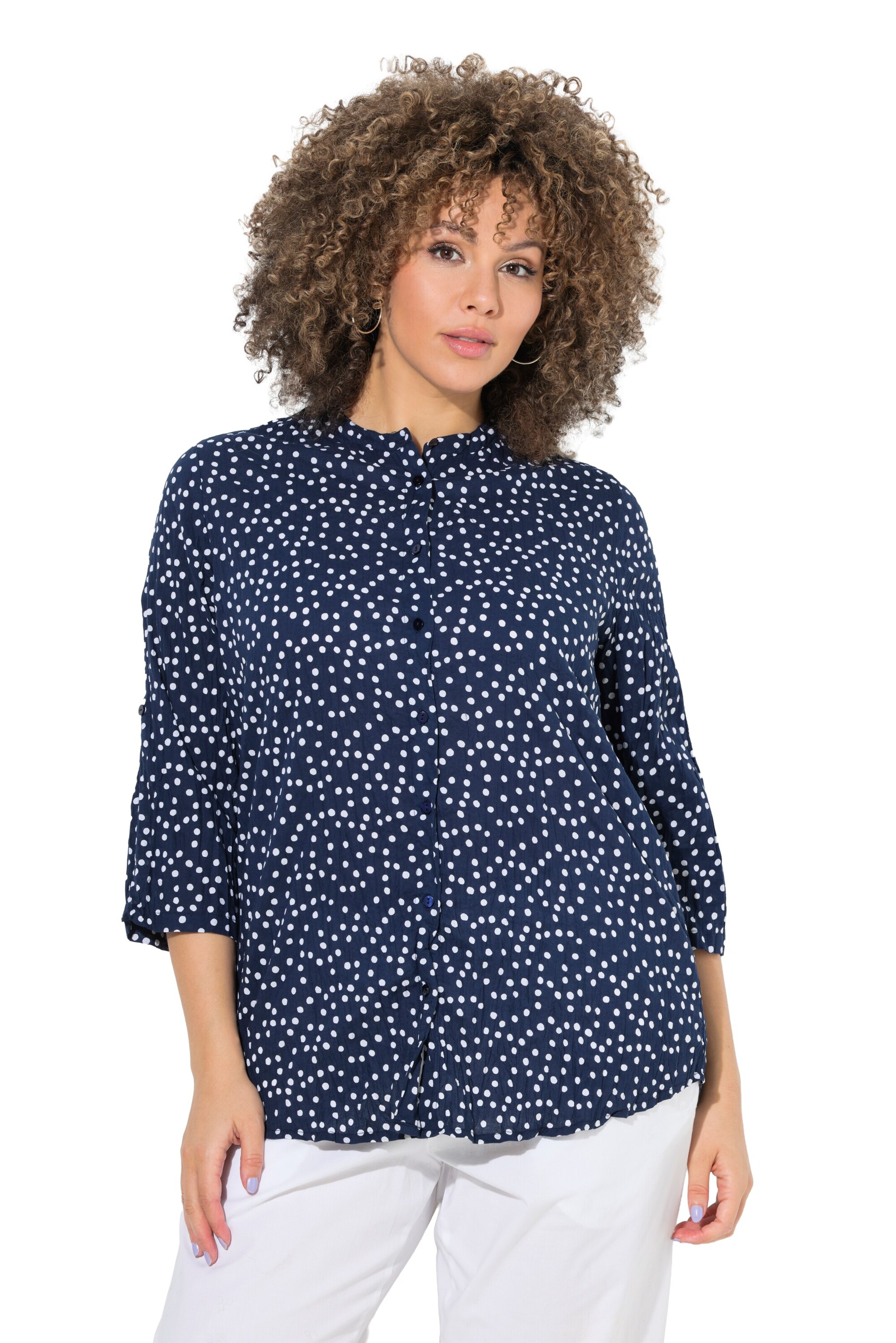 Ulla Popken Blouse in Blue: front