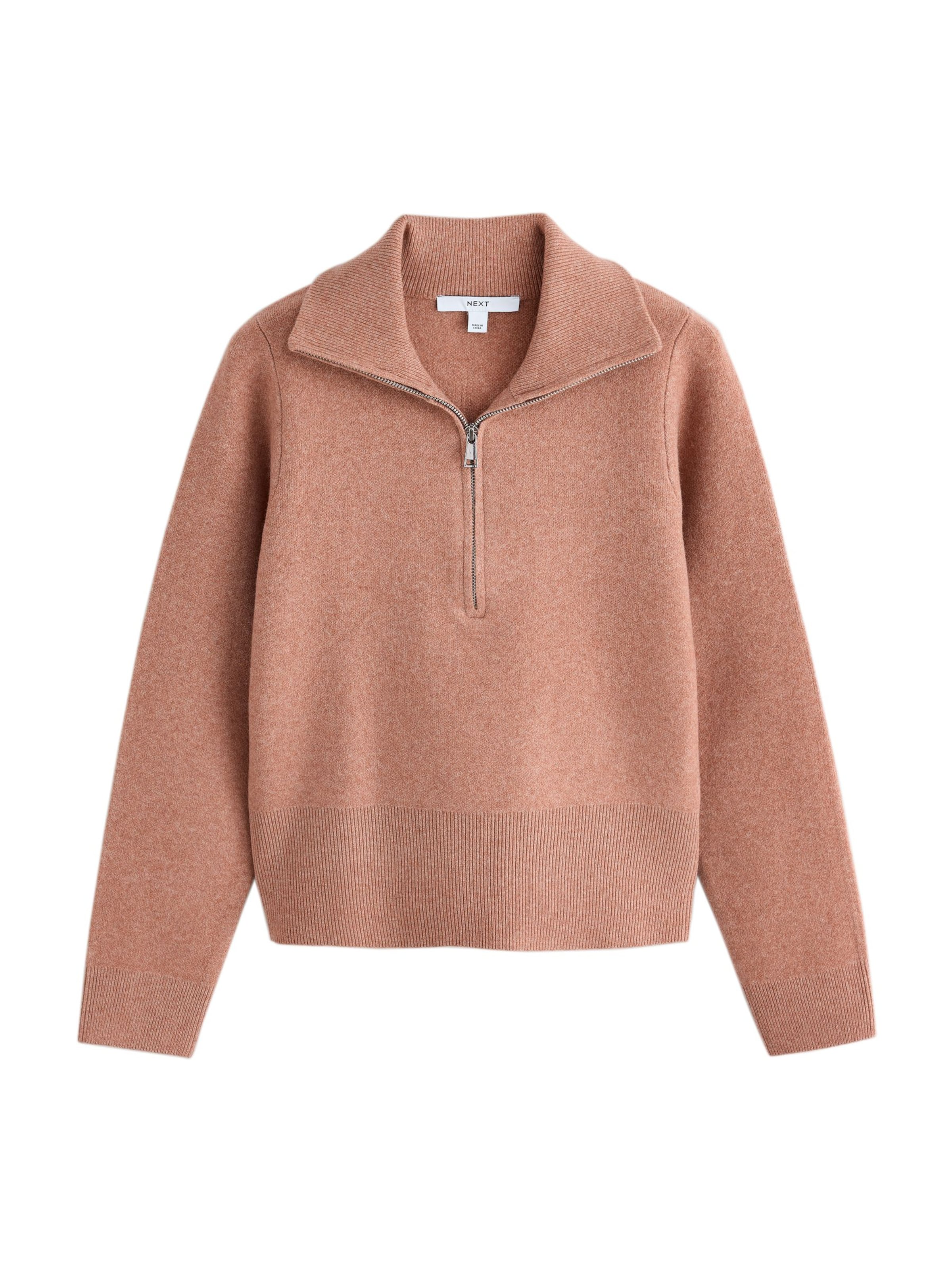 Pull-over Next en marron : devant