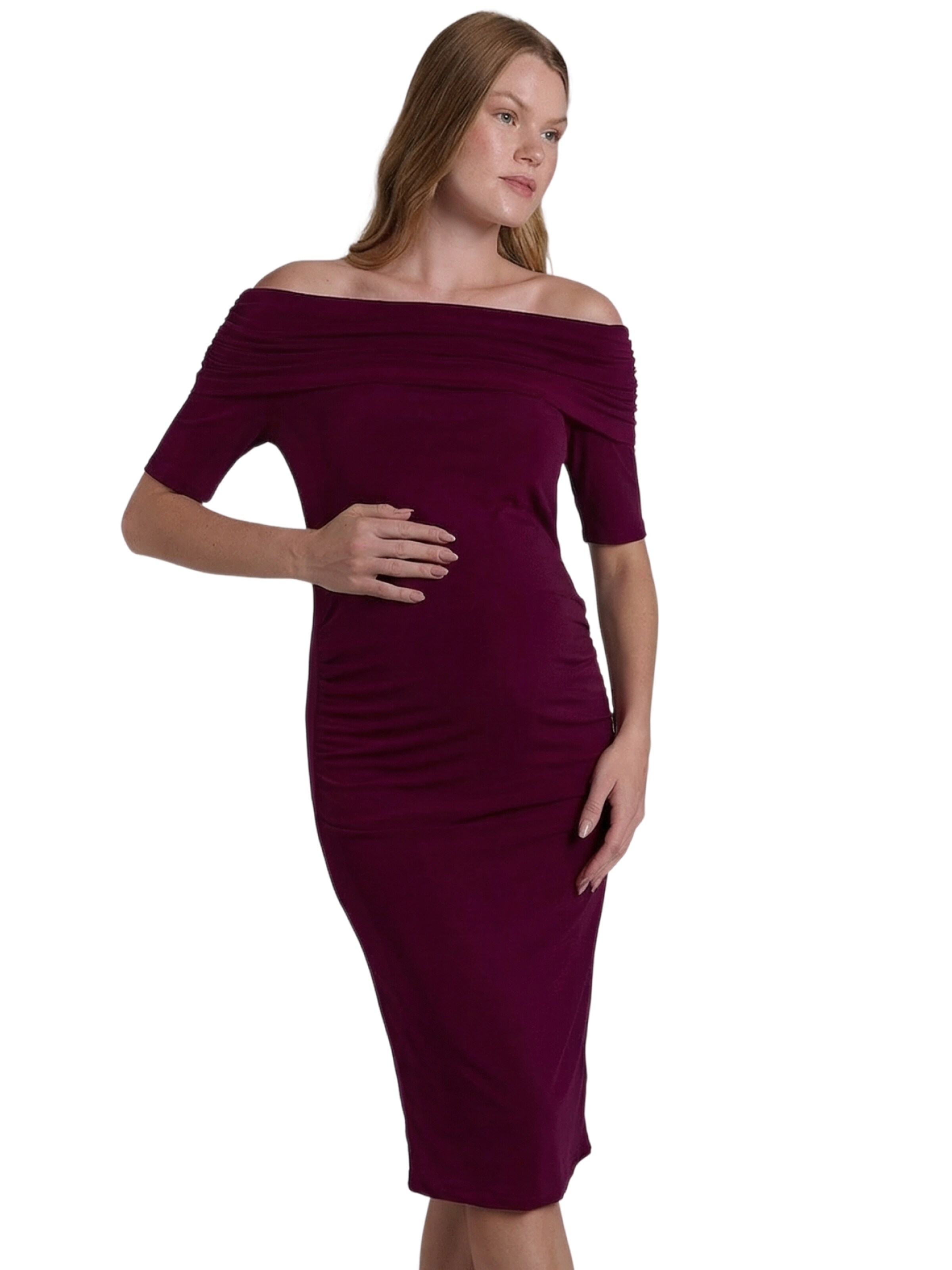 Robe LYN MAMA en rouge : devant