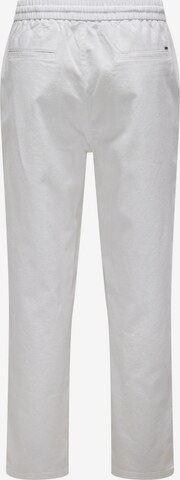 Loosefit Pantaloni 'Sinus' di Only & Sons in bianco