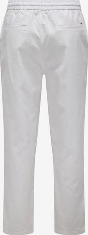 Loosefit Pantalon 'Sinus' Only & Sons en blanc