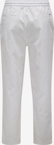 Only & Sons Loosefit Hose 'Sinus' in Weiß