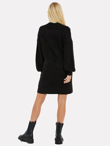 Threadbare Knitted dress 'Chalk' in Black