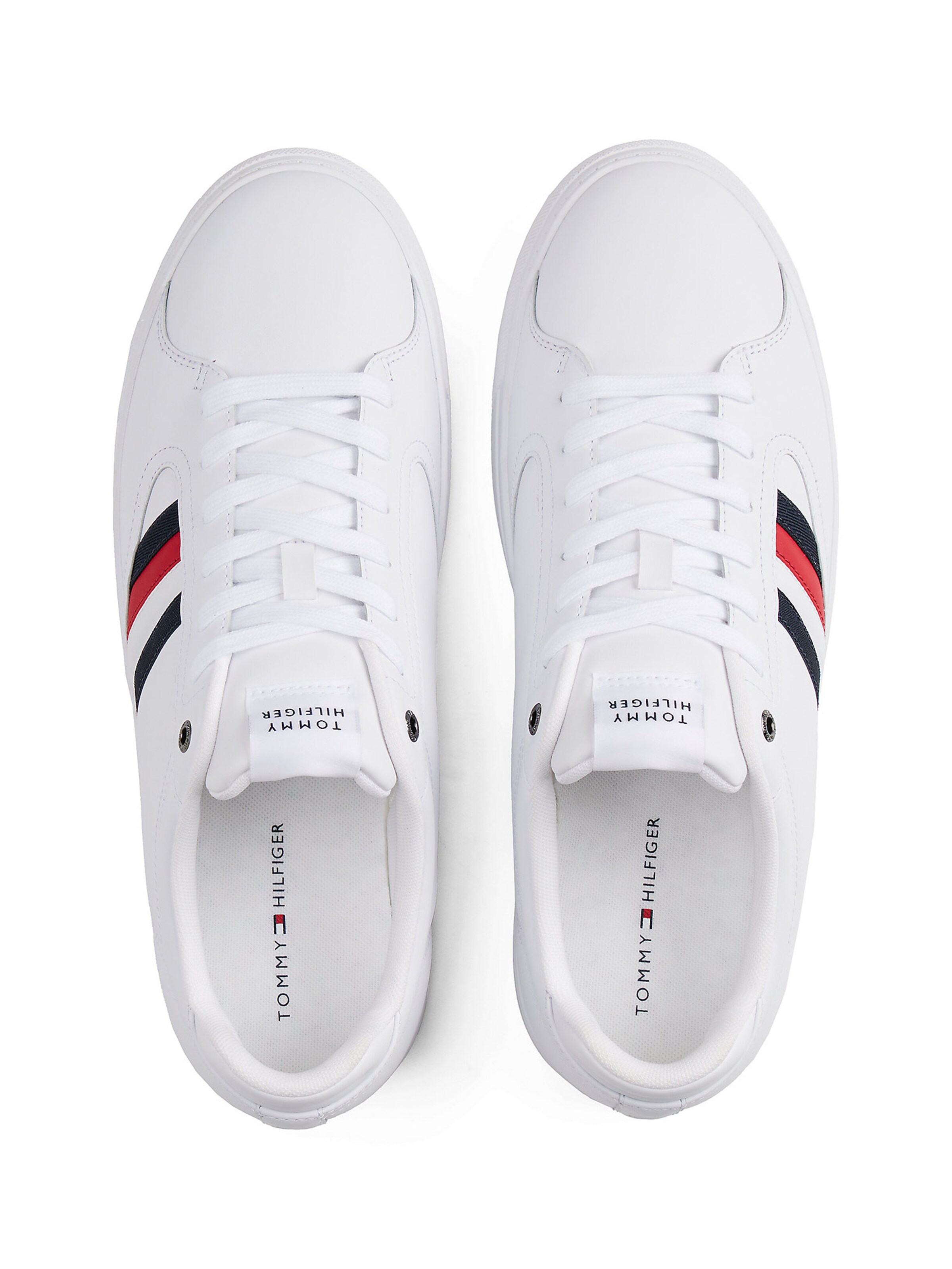 TOMMY HILFIGER Sneaker  'Icon Signature Tape Court' in Weiß