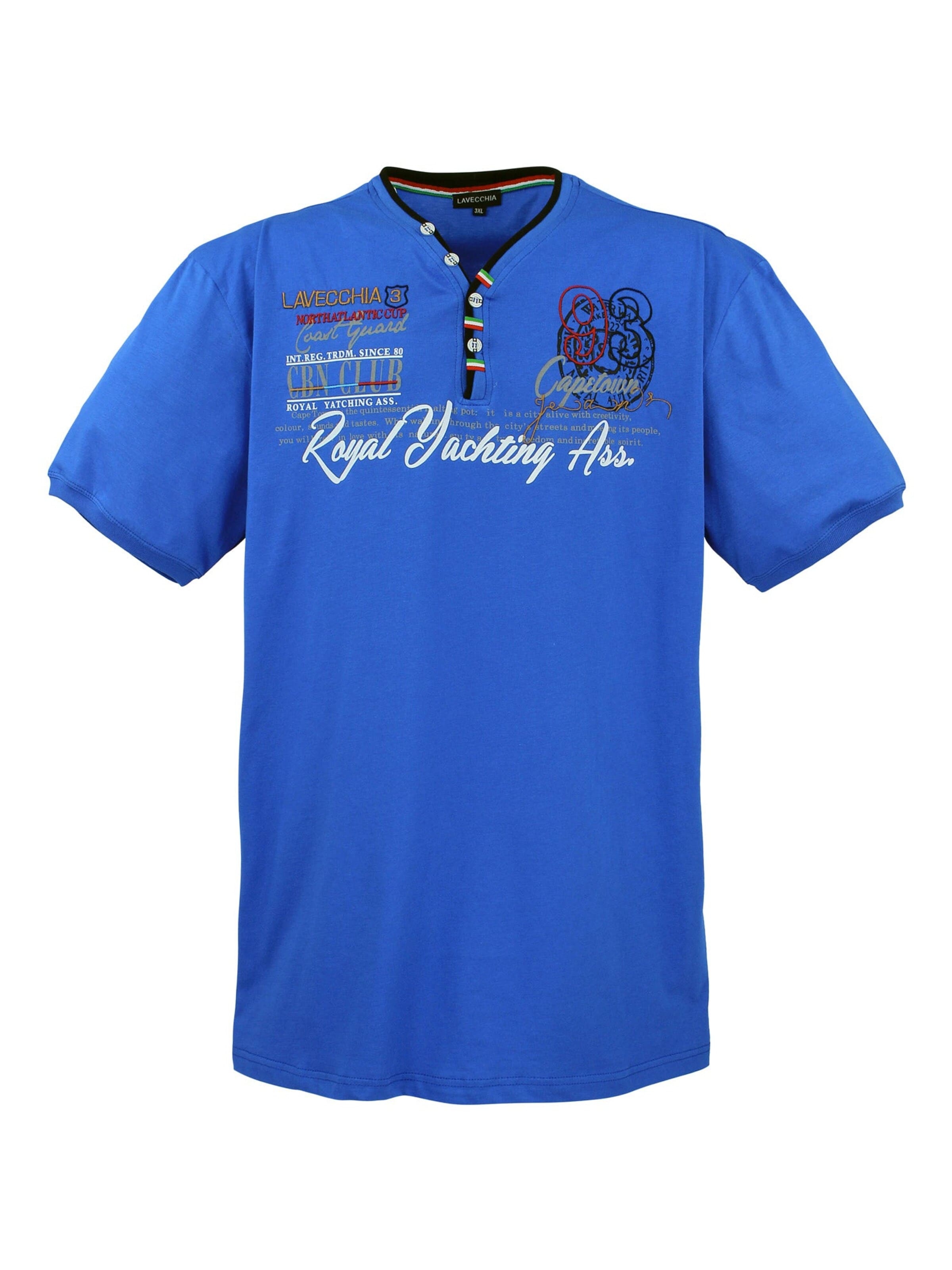 Lavecchia Shirt 'LV-608 Übergrößen' in Blauw: voorkant