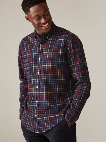 Next Regular fit Button Up Shirt in Blue