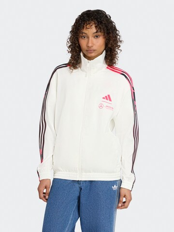 ADIDAS PERFORMANCE Спортивная куртка в Белый: спереди