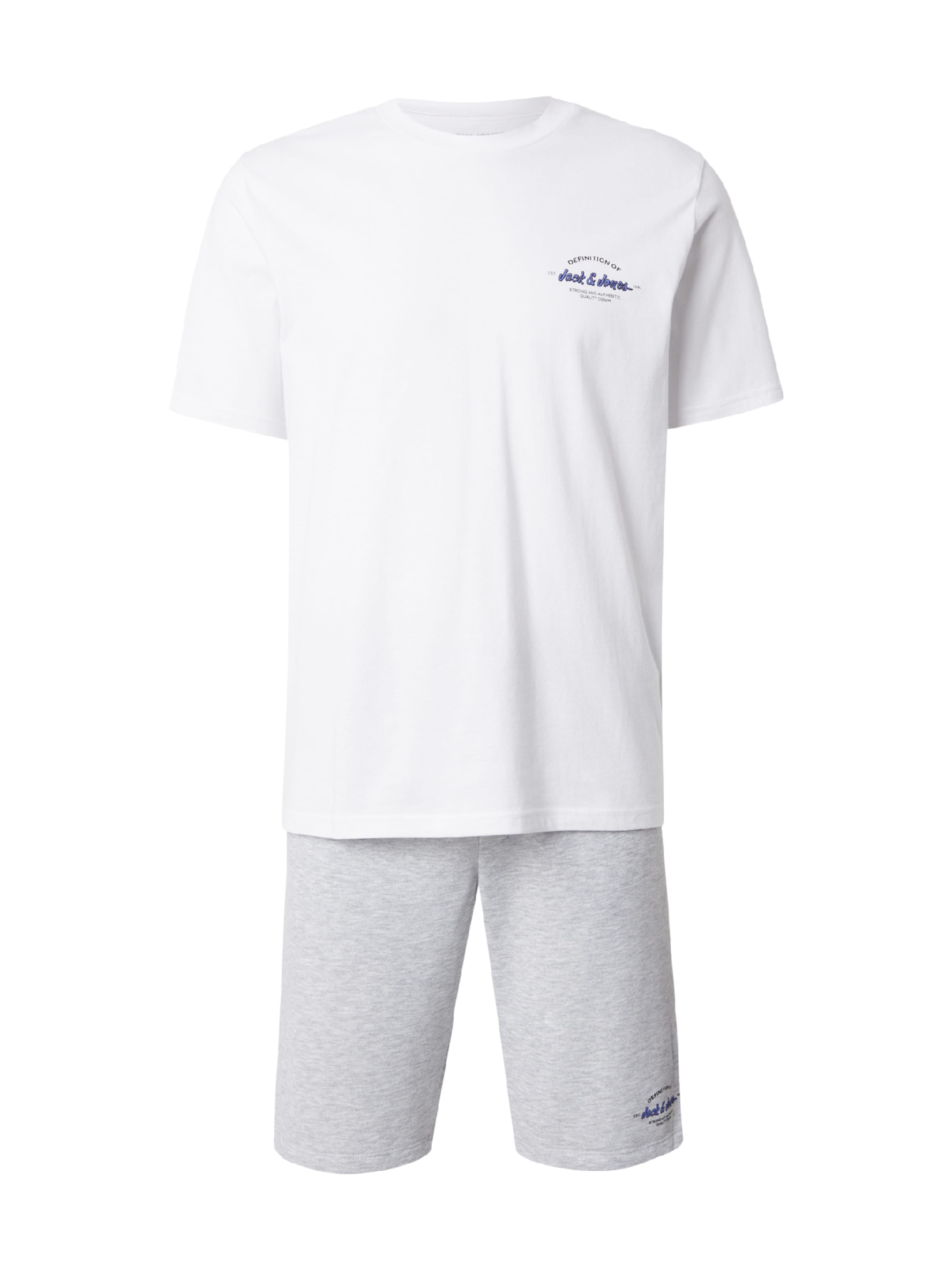 JACK & JONES Treniņtērps 'JJBRANDON', krāsa - zils / raibi pelēks / melns / balts, Preces skats