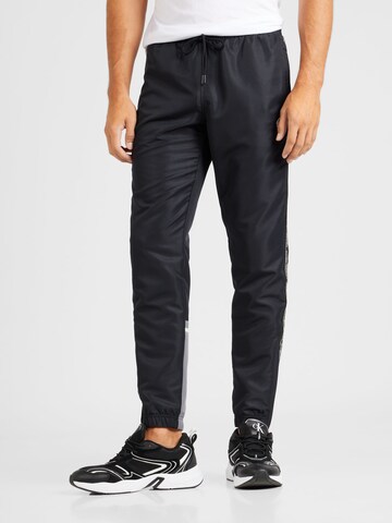 Effilé Pantalon de sport 'MIDDAY' Sergio Tacchini en noir : devant