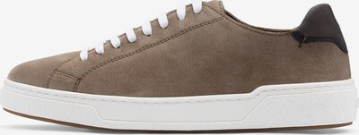 LOTTUSSE Sneakers laag 'Torino' in de kleur Chocoladebruin / Taupe, Productweergave