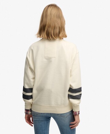 Superdry & Co Sweatshirt 'Varsity' in Beige