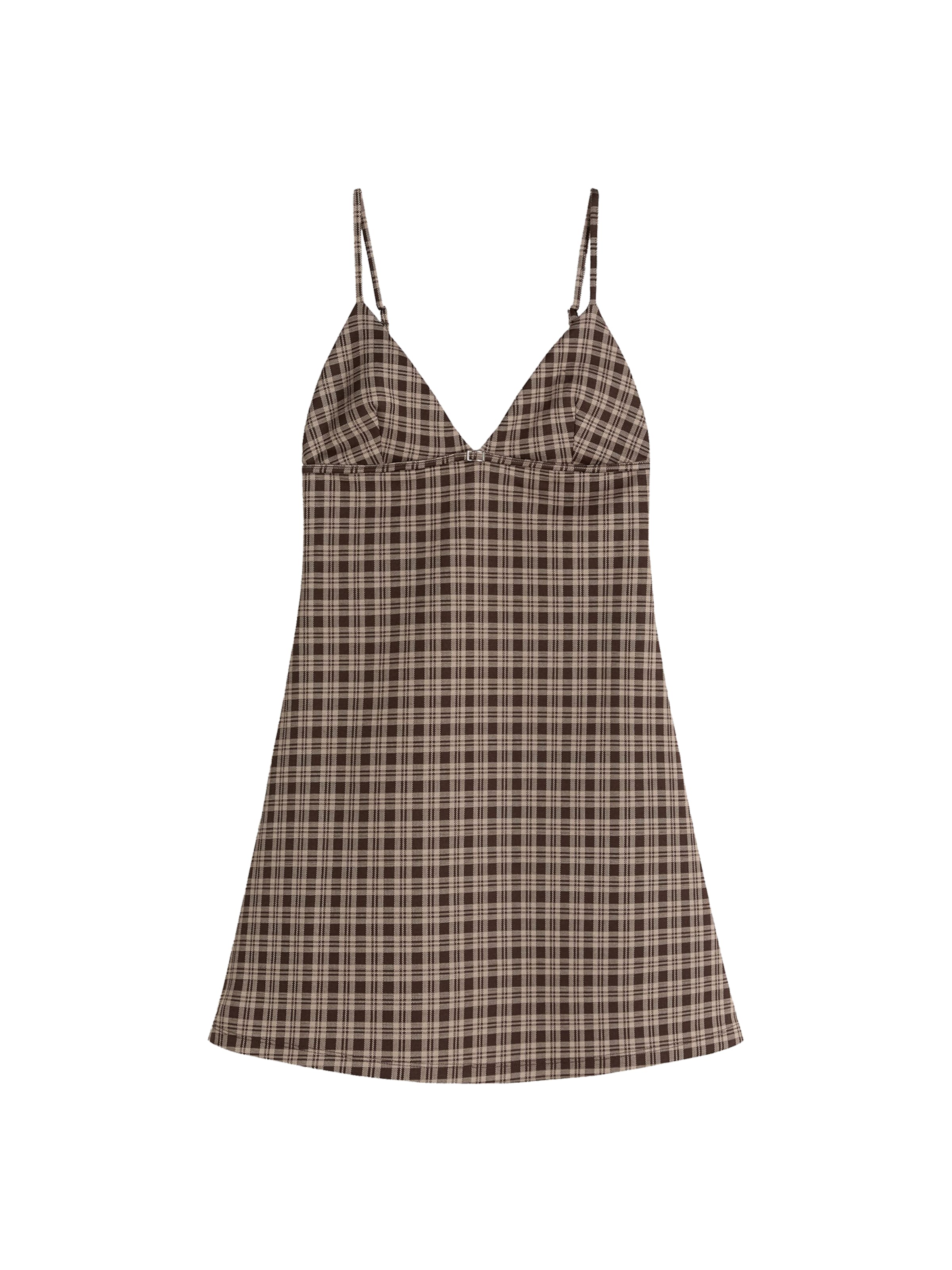 Bershka Šaty – hnědá: přední strana