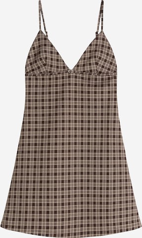Bershka Dress in Brown: front