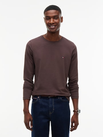 TOMMY HILFIGER Regular fit Póló - barna: elől