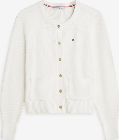 TOMMY HILFIGER Adīta jaka, krāsa - balts, Preces skats