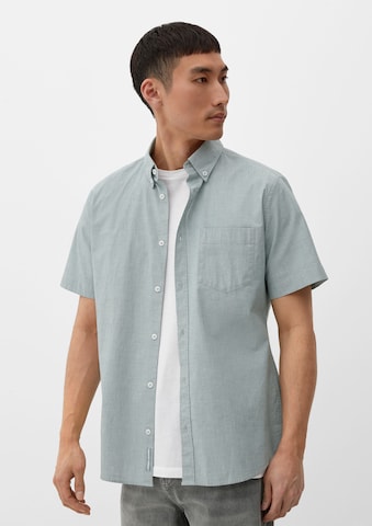 s.Oliver Slim fit Button Up Shirt in Green: front