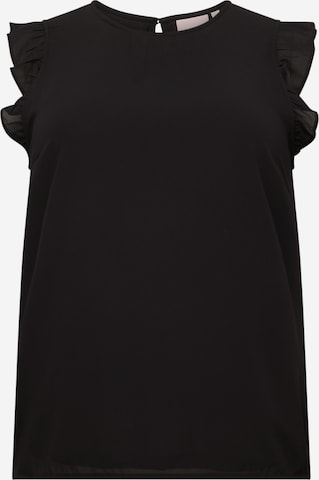 ONLY Carmakoma Blouse 'ANN STAR' in Black: front