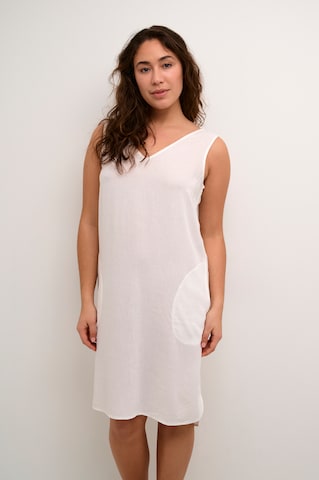 Robe 'Milla' Kaffe en blanc : devant