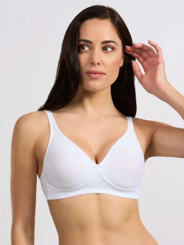 Spiman T-shirt Bra '2177' in White: front