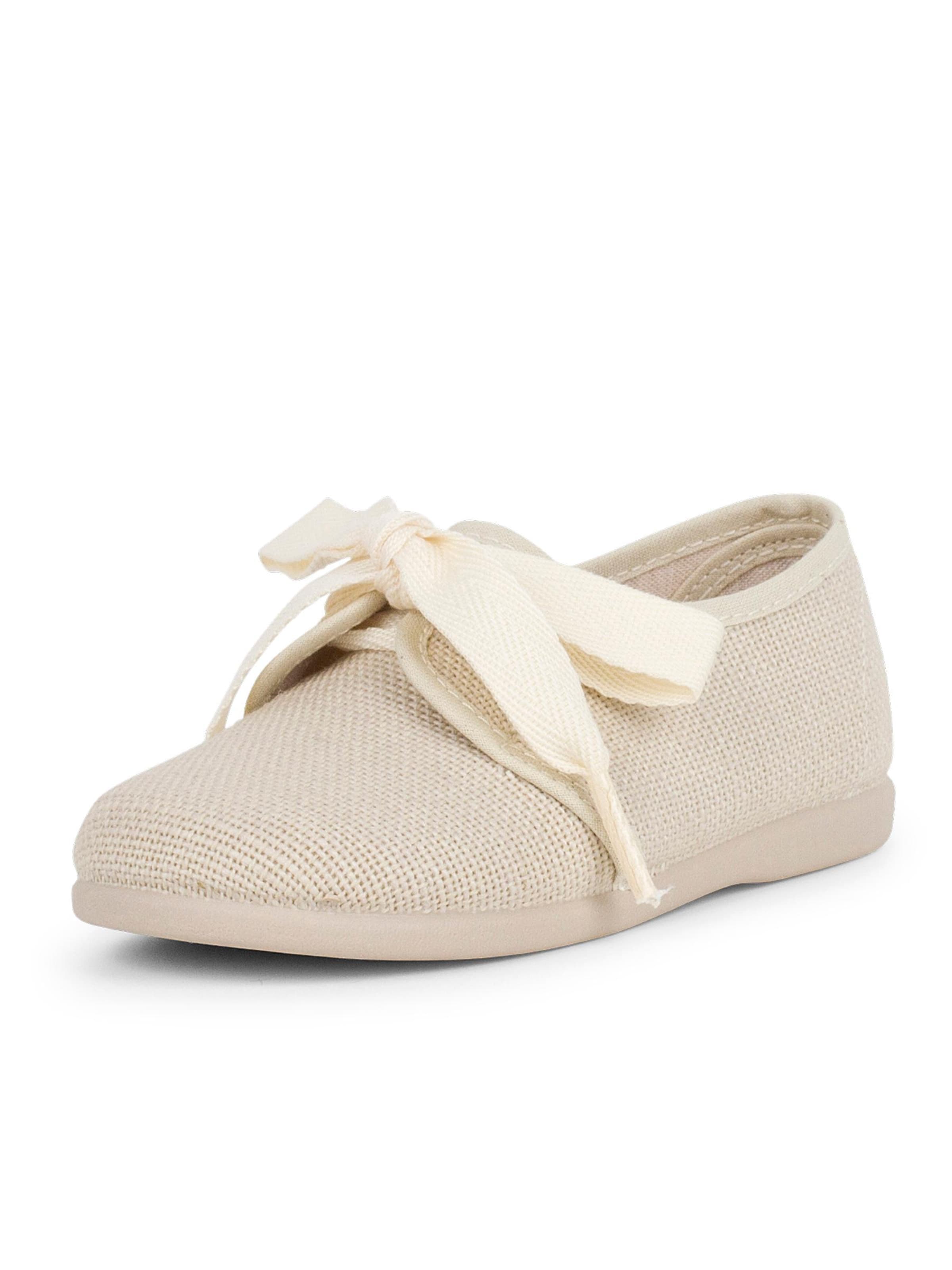 Scarpa bassa di Pisamonas in beige: frontale