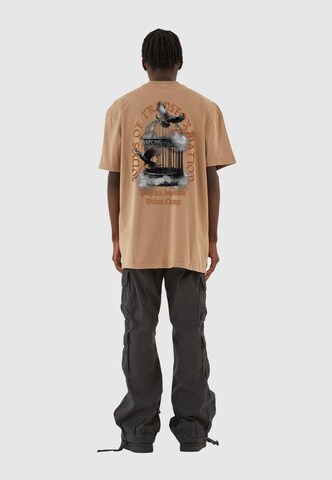 MJ Gonzales Shirt 'LIBERATION DOVES' in Beige