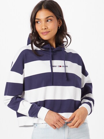 Tommy Jeans Sweatshirt in Blauw: voorkant