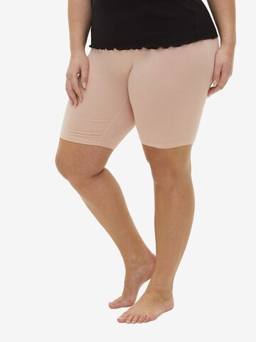 Zizzi Skinny Leggings in Beige: predná strana