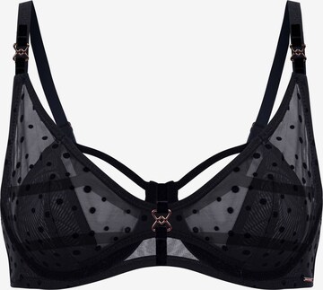 Marc & André T-shirt Bra 'SCANDALE' in Black: front