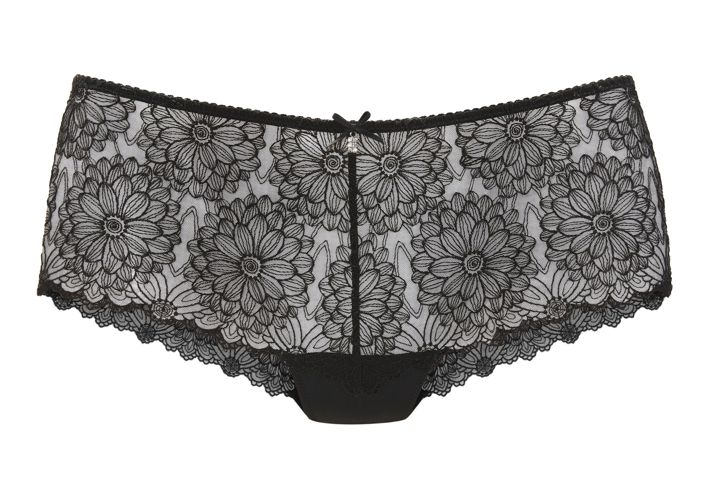 LASCANA Boyshorts in Black: front