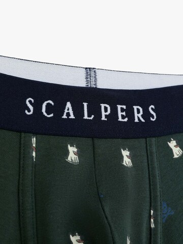 Scalpers Boxershorts 'Just Funny' i grön