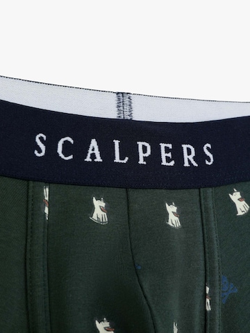 Scalpers Boxershorts 'Just Funny' i grön