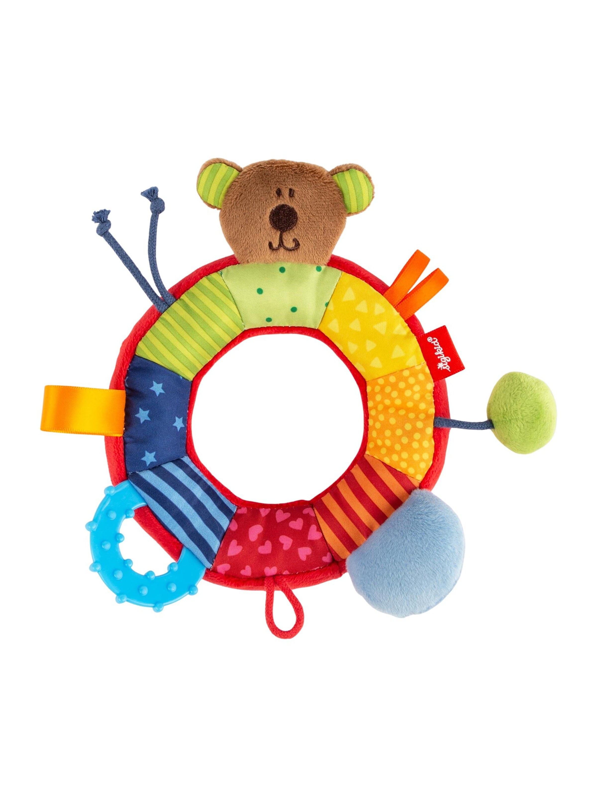 SIGIKID Stuffed animals 'Ringgreifling Bär 7 senses' in Mixed colors: front