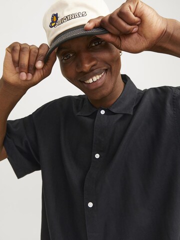 JACK & JONES Comfort fit Button Up Shirt 'JORFaro' in Black