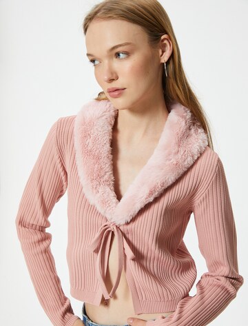 Koton Gebreid vest in Roze
