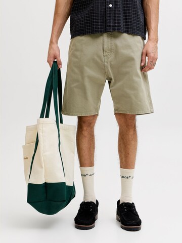 JACK & JONES Loose fit Trousers in Green: front