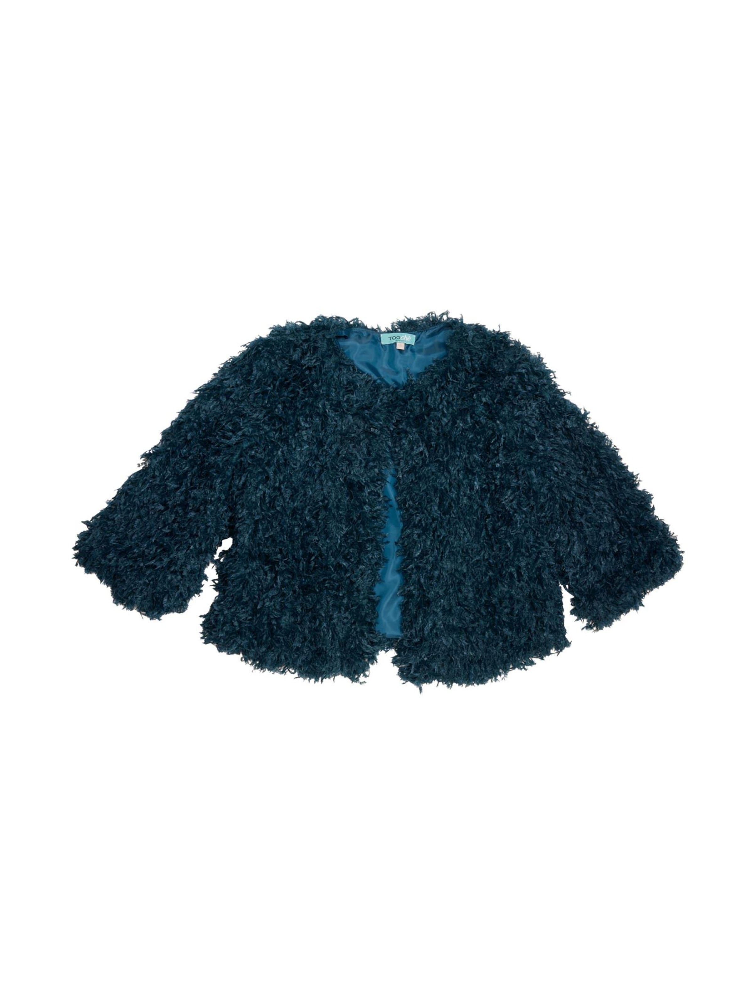 TOOche Between-Season Jacket 'Feder Frou-Frou' in Green: front