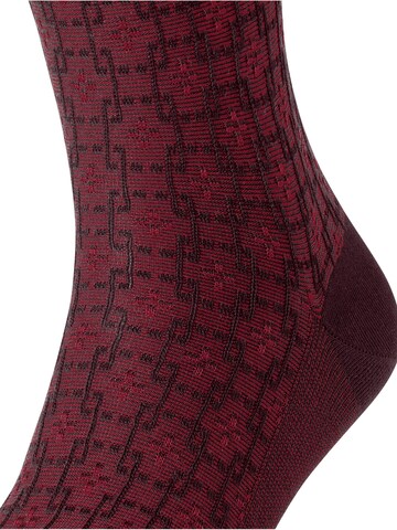 FALKE Socks 'Artwork Tie' in Red