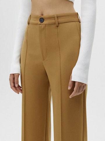 Wide leg Pantaloni di Pull&Bear in marrone