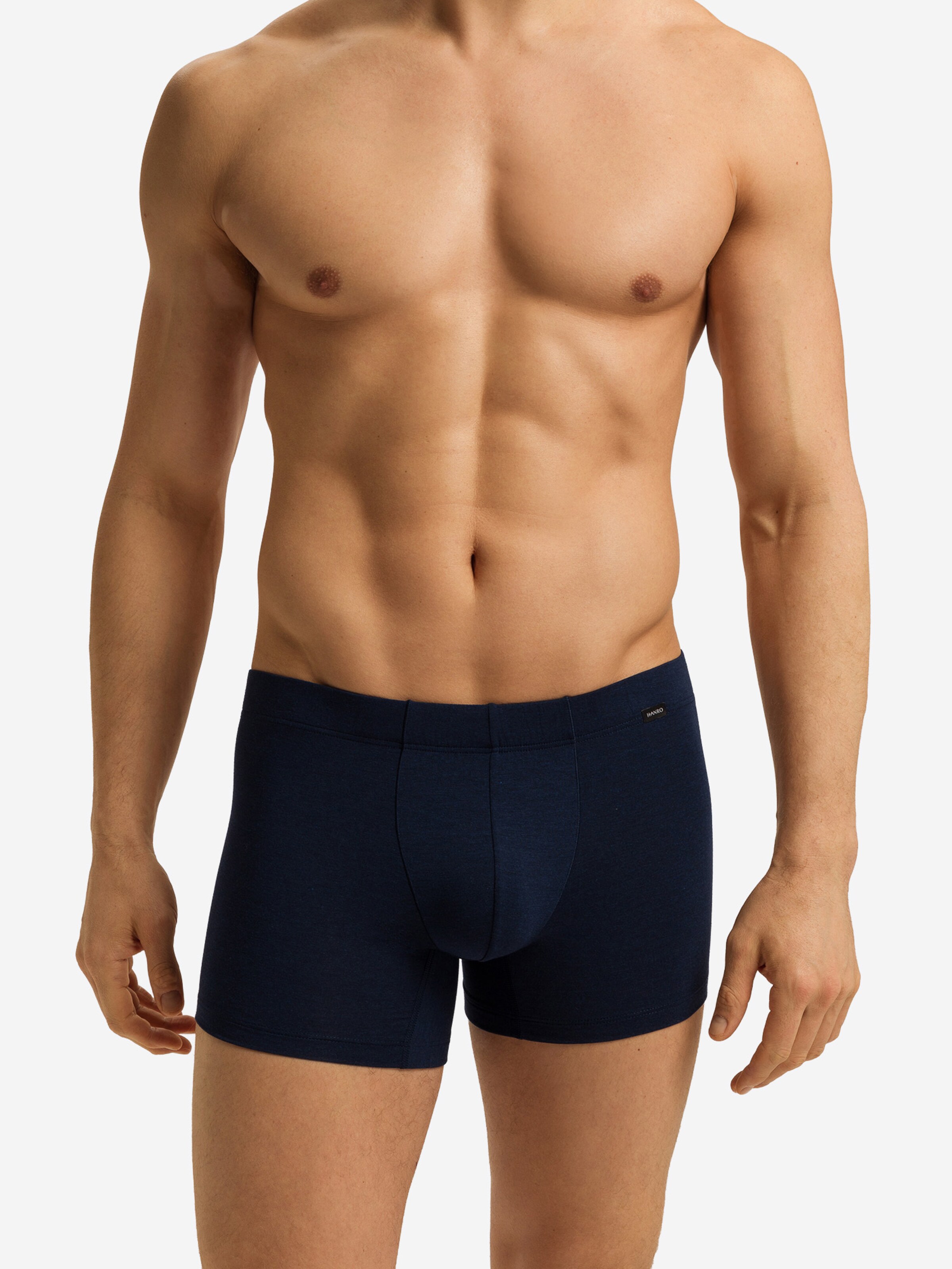 Boxers Hanro en bleu : devant