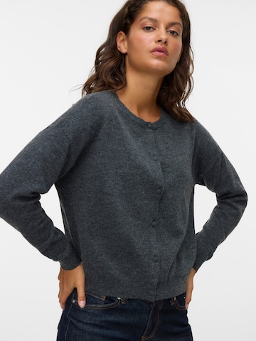 VERO MODA Knit Cardigan 'VMMARINA' in Grey: front