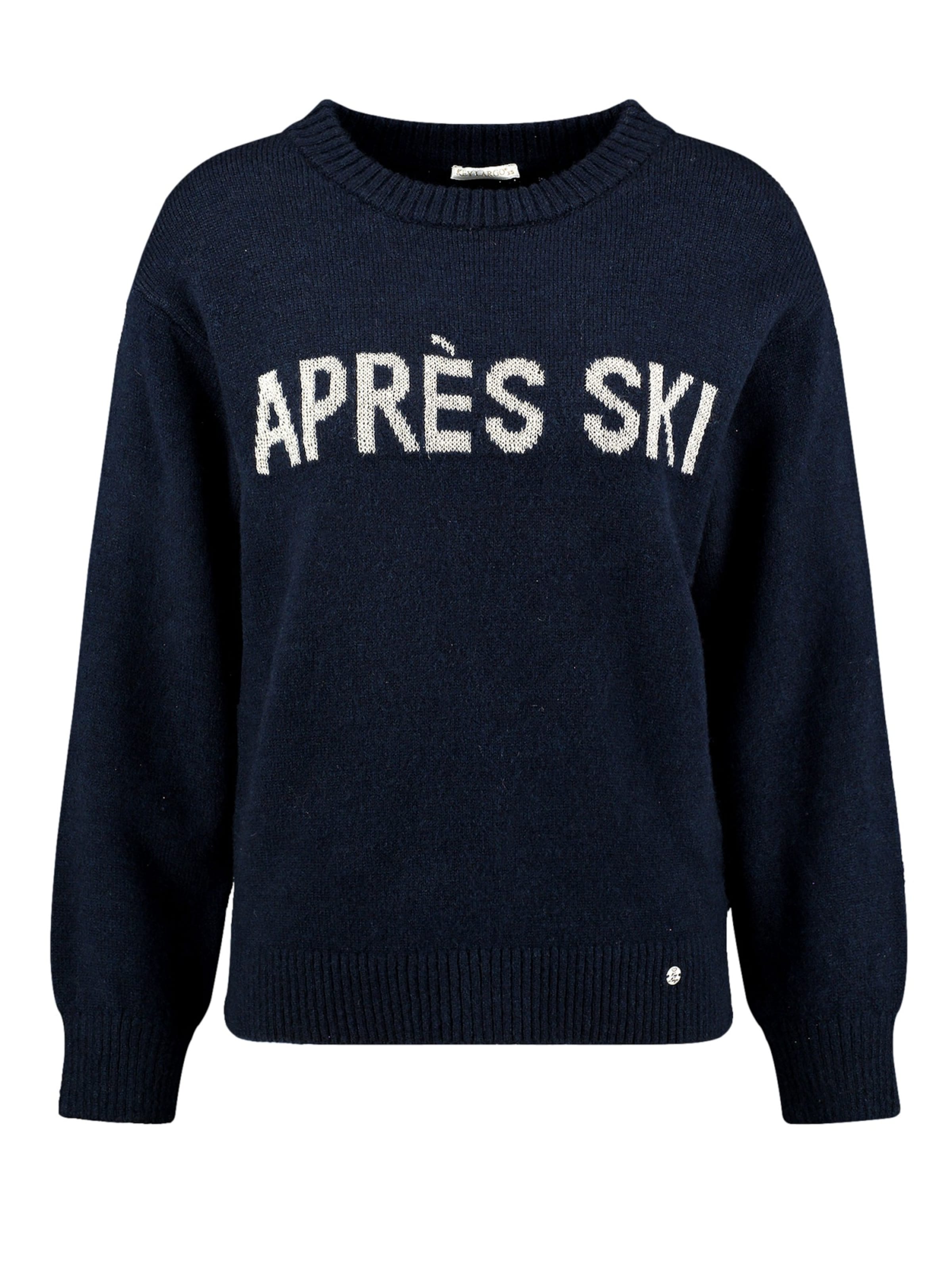 Key Largo Pullover 'APRES SKI' in blau, Produktansicht