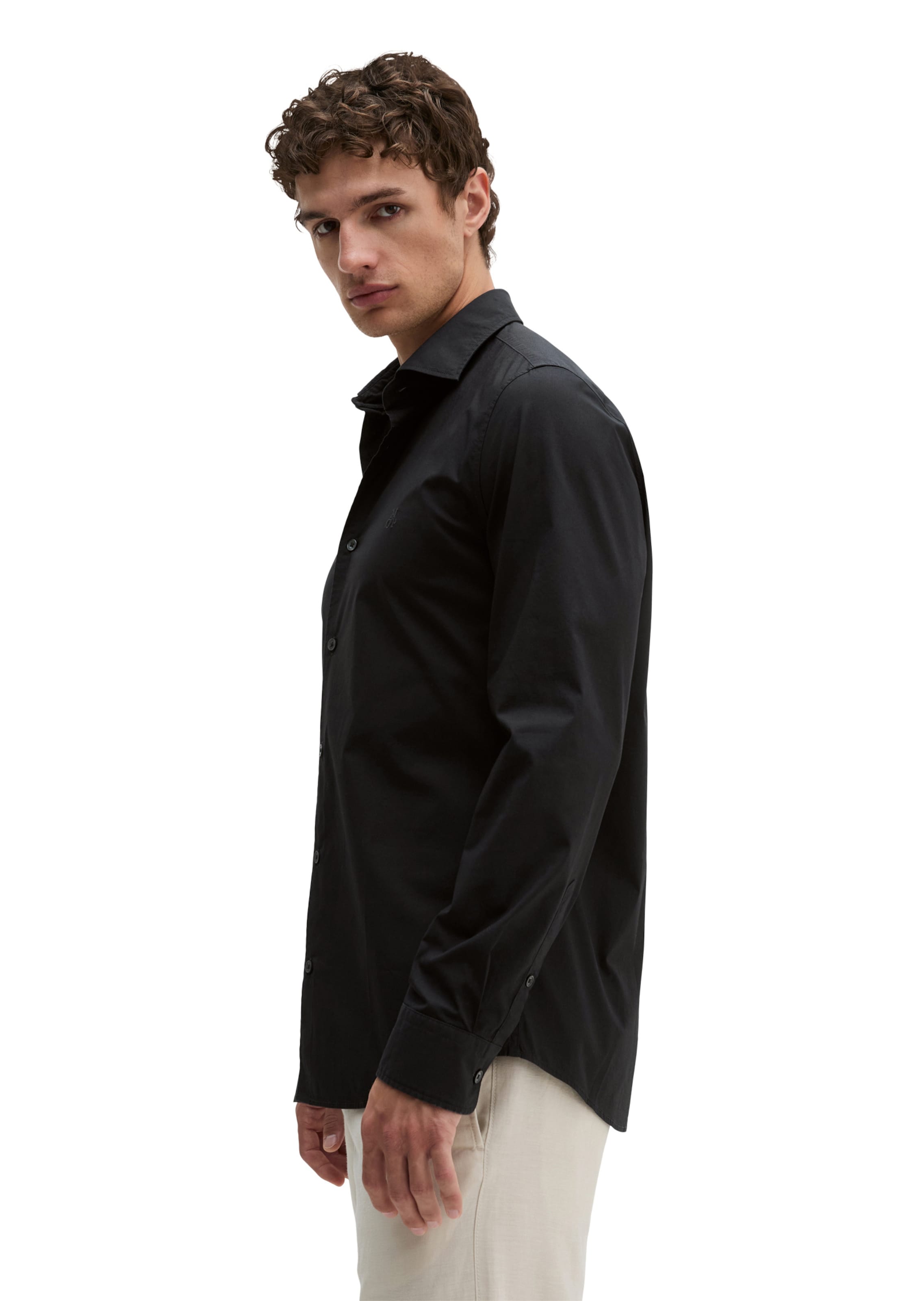 Marc O'Polo Regular fit Button Up Shirt in Black