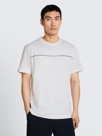 TOM TAILOR T-Shirt in Weiß