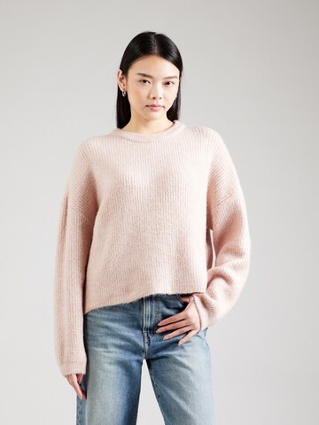 ABOUT YOU Sweater 'Derya' in Beige: front