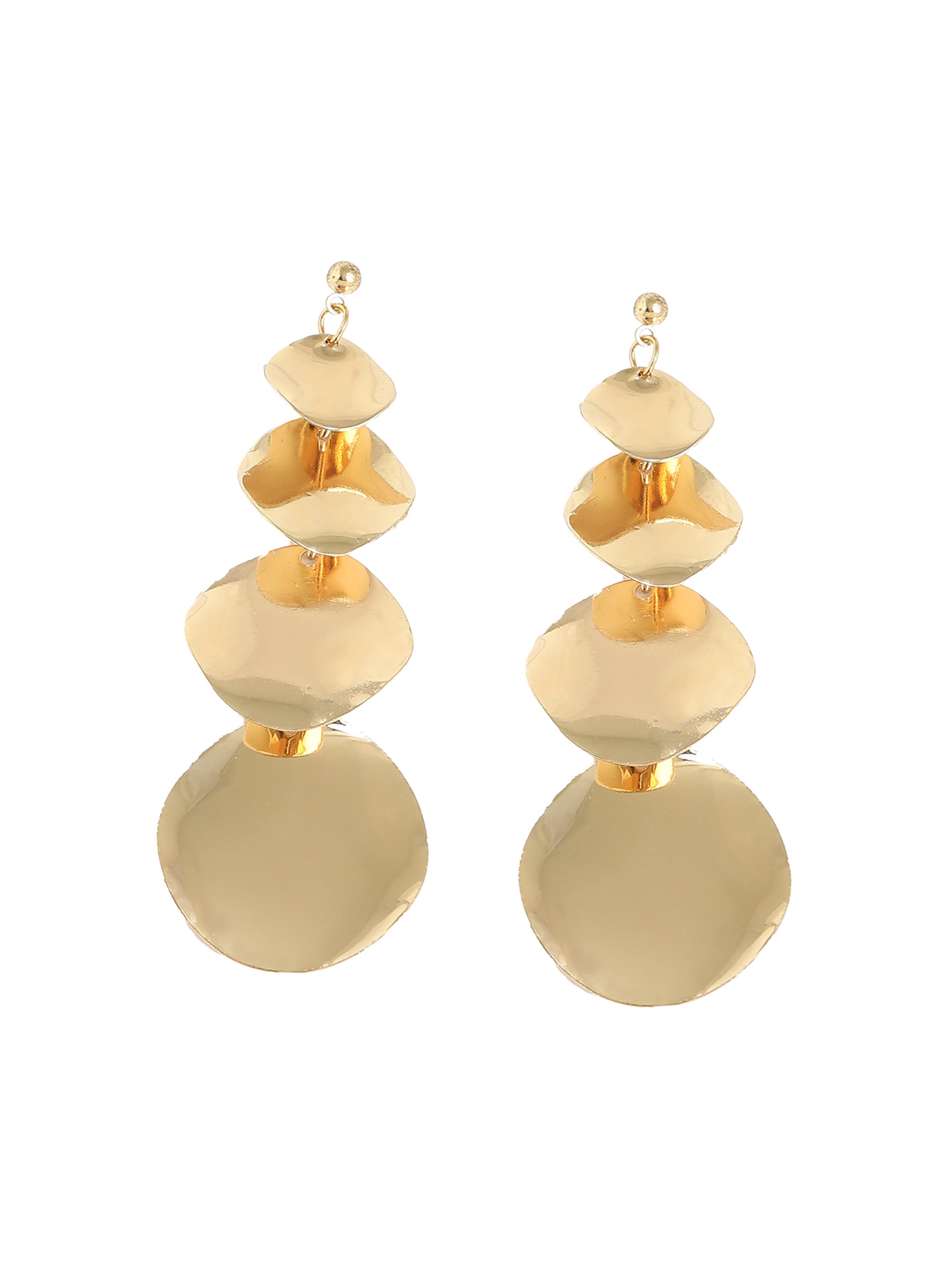 SOHI Kõrvarõngas 'Laasya', värv Kuld: eest vaates