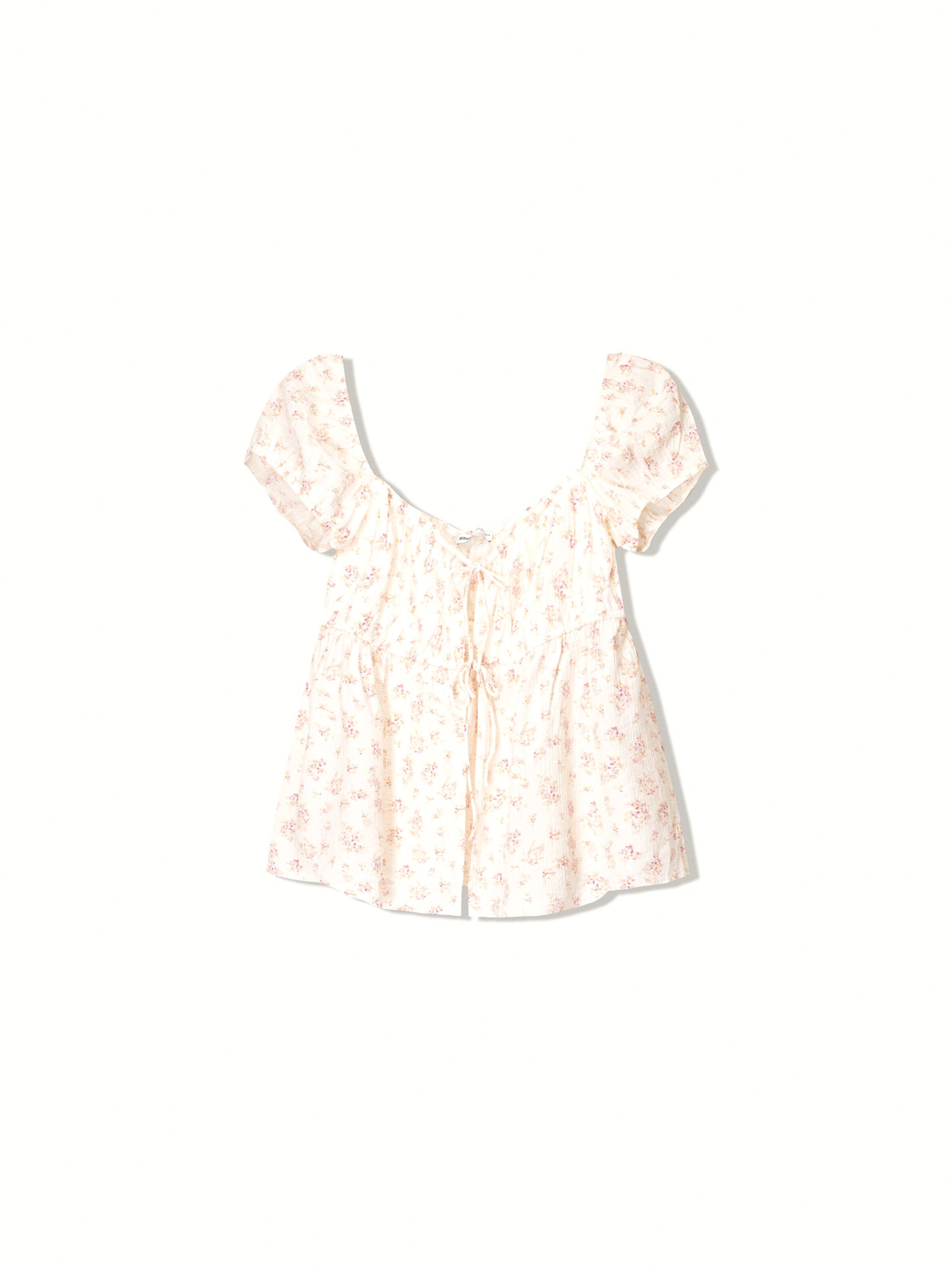 Maglietta di Bershka in bianco: frontale