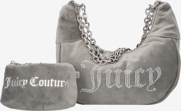 Juicy Couture Schoudertas in Grijs: voorkant