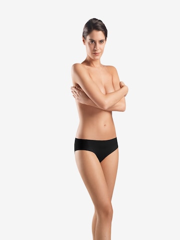 Hanro Slip ' Invisible Cotton ' in Schwarz: predná strana