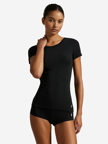 Polo Ralph Lauren Pyjama ' Club Cotton ' in Zwart: voorkant