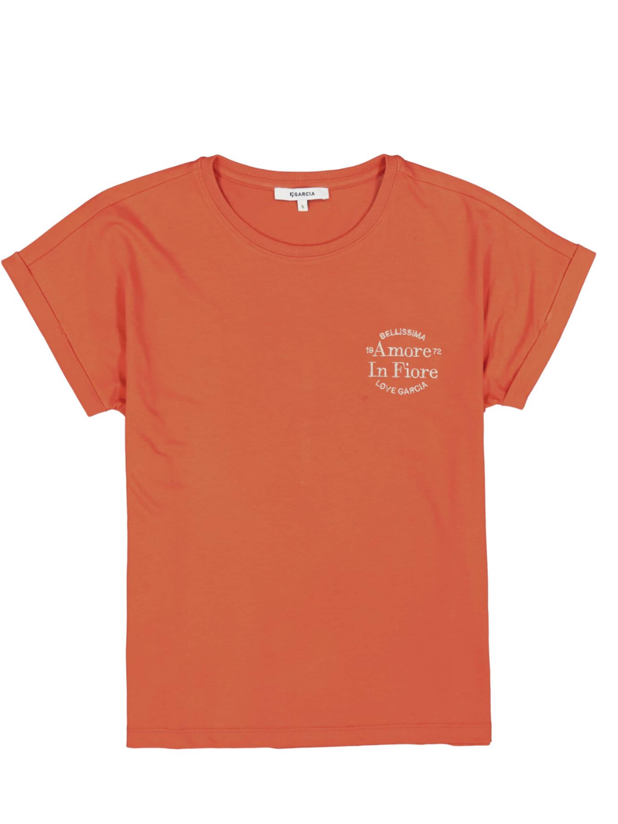 GARCIA T-shirt 'Garcia - Dames t-shirt' en XL en orange, Vue avec produit